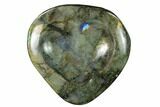 Flashy Labradorite Heart-Shaped Dish - Madagascar #153939-1